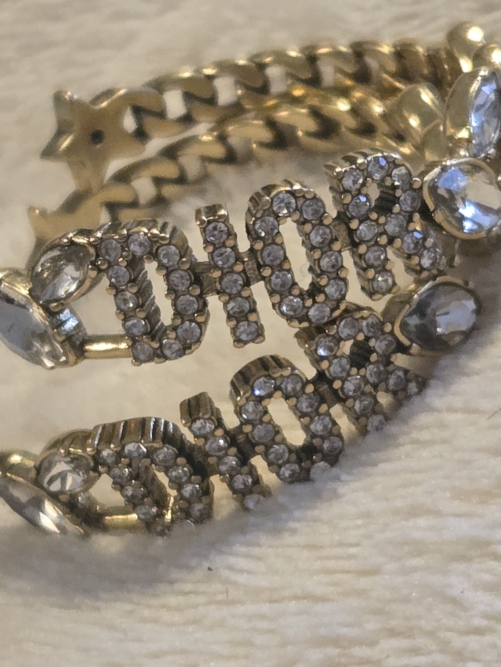 Dior Vintage 925  Crystal-Embellished Hoop Earrings - Women Jewelry - Picture 2 of 12